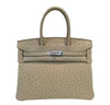 Hermes Birkin 30 Ostrich Parchemin Bag