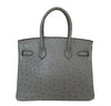 hermes birkin 30 gris tourterelle used back