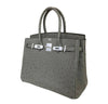 hermes birkin 30 gris tourterelle used side