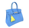 hermes birkin 30 blue paradise new side