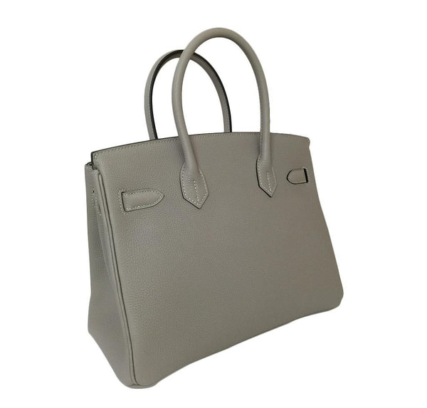 hermes birkin 30 gris tourterelle new back side