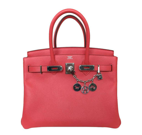 hermes birkin 30 rose jaipur new front open