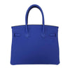 hermes birkin 30 blue electrique new back