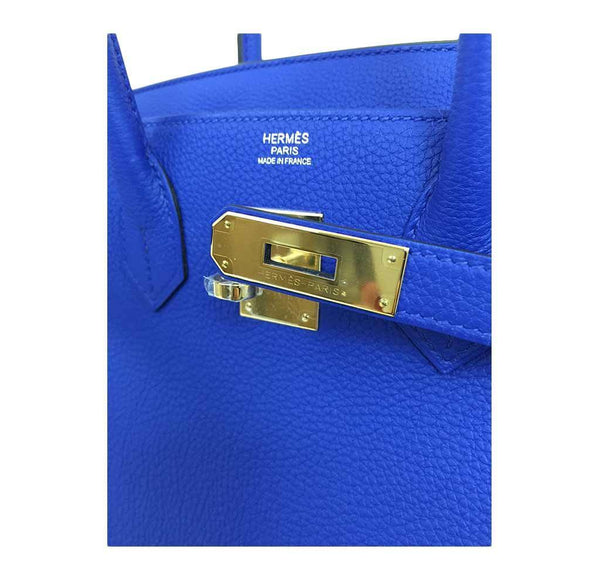 hermes birkin 30 blue electrique new engraving