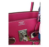 hermes birkin 35 rose tyrien used embossing