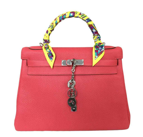 Hermes Kelly 32 Rouge Pivoine Bag 