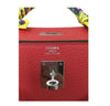 hermes kelly 32 rouge pivoine used embossing