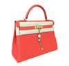 hermes kelly 32 cappucine new front side