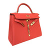 hermes kelly 32 cappucine new side open