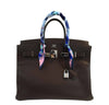 hermes birkin 35 brown used front open