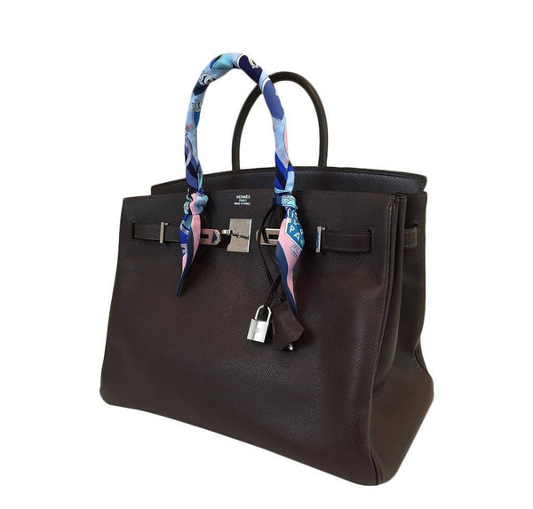 hermes birkin 35 brown used side