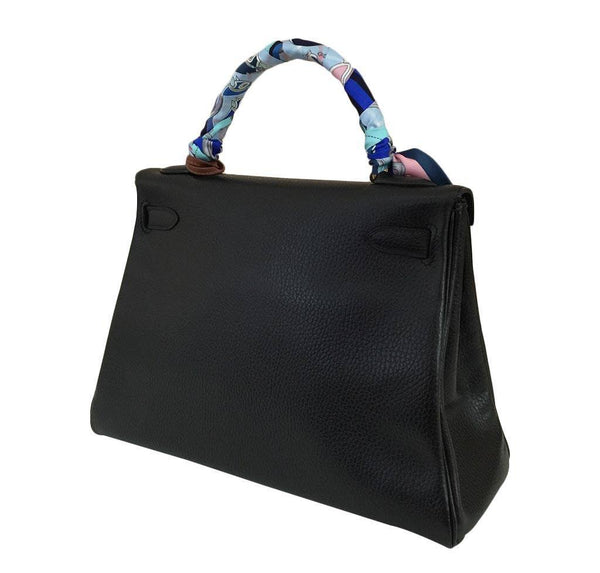 hermes kelly 32 black used back