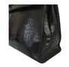 hermes kelly vintage 32 black crocodile used detail