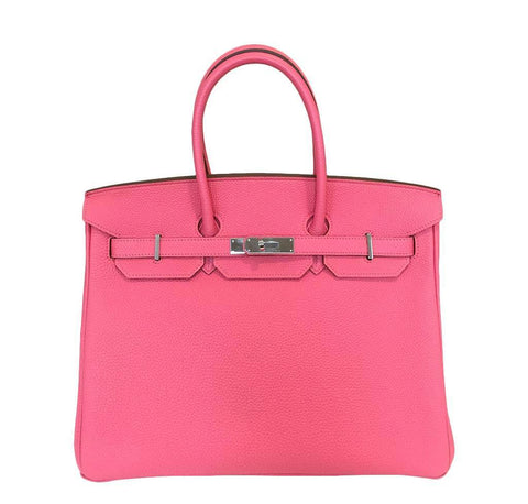 Hermes Birkin 35 Rose Lipstick Bag 