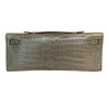 Hermes Kelly Cut Gris Tourterelle Porosus Crocodile GHW excellent bottom