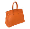 Hermes Birkin 35 Orange Togo Palladium excellent back