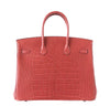 Hermes Birkin 35 Alligator Rose Indienne new back