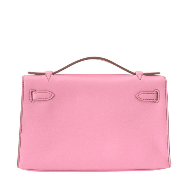 Hermes Kelly JPG Pochette Pink new back