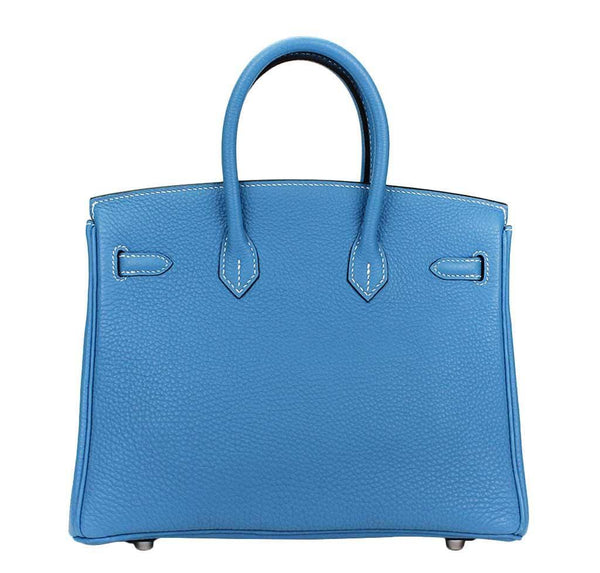 hermes birkin 25 blue jean used back