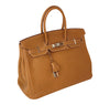 Hermes Birkin 35 Bag Gold Togo Palladium very good front side