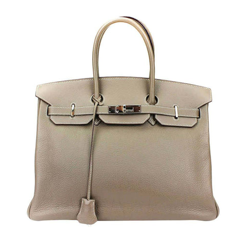 Hermes Birkin 35 Etoupe Taupe Bag 