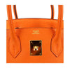 hermes birkin 30 orange used embossing