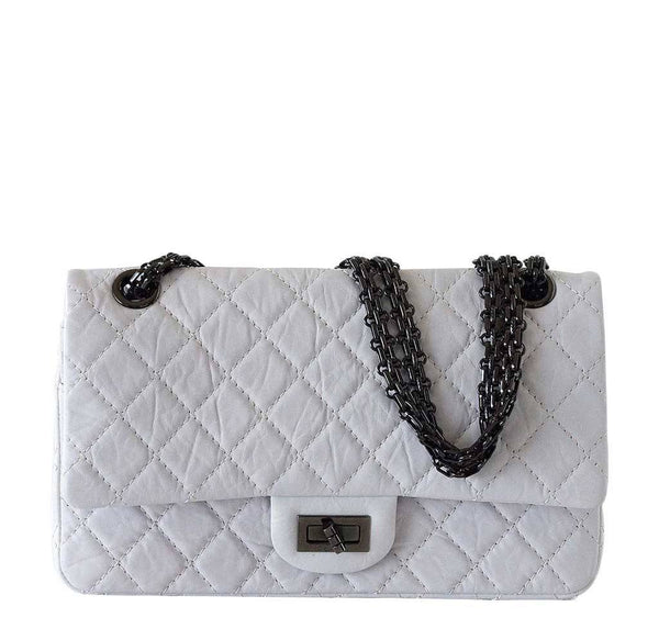 Chanel Small 225 Bag Chalk White