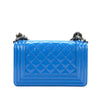 Chanel Boy Bag Electric Blue Used Back