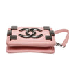 Chanel Brick Boy Bag Crossbody Pink Used Bottom