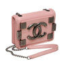 Chanel Brick Boy Bag Crossbody Pink Used Side