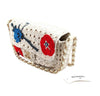 Chanel Crocheted Knit Camelllia Runway Bag New Side