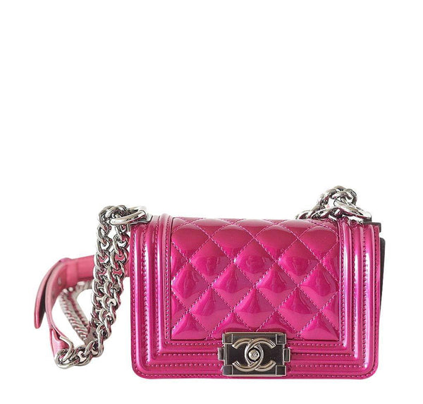 Chanel Mini Boy Bag Fuschia