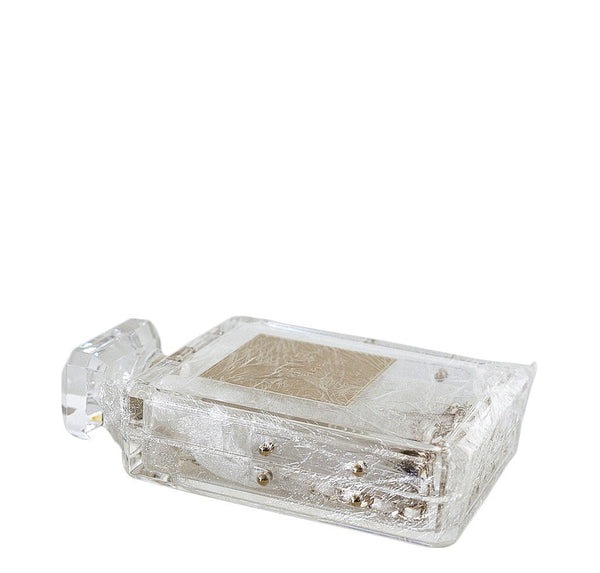 Chanel Parfume Bottle Bag Clear New Side