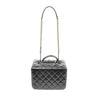 Chanel Vanity Bag Black Used Back