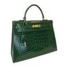 hermes kelly sellier 35 vert emerald used front