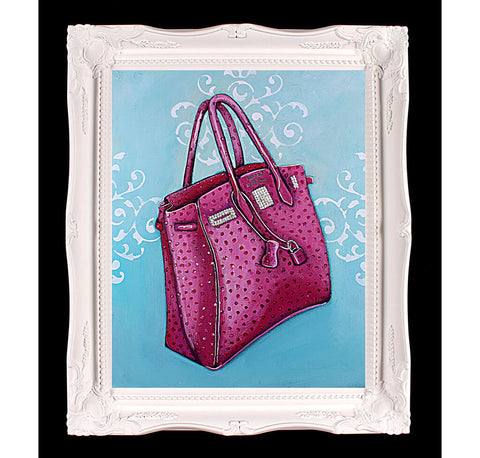 Limited Edition Fuchsia Hermes Birkin Giclée