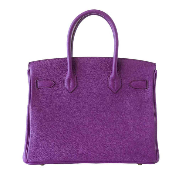 Hermes Birkin 30 Anemone Used Back