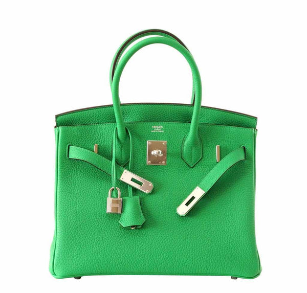 Hermes Birkin 30 Bamboo New Front Open