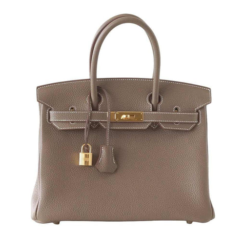 Hermes Birkin 30 Etoupe Togo Bag