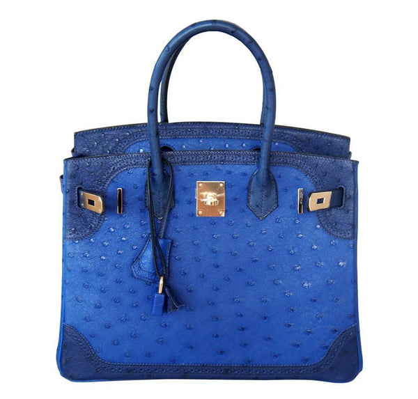 Hermes Birkin 30 Ghillies Ostrich New Front Open