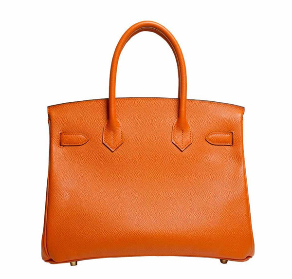 Hermes Birkin 30 Orange New Back