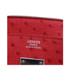 Hermes Birkin 30 Ostrich Red New Embossing