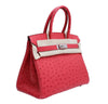 Hermes Birkin 30 Ostrich Red New Side