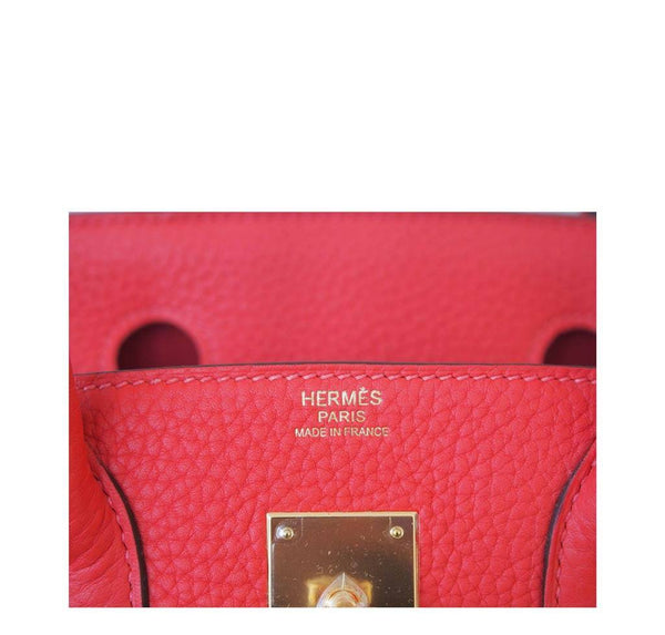 Hermes Birkin 30 Rouge Pivoine New Embossing