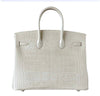 Hermes Birkin 35 Alligator Beton New Back