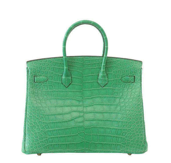 Hermes Birkin 35 Alligator Cactus New Back