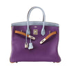 Hermes Birkin 35 Arlequin New Front Open