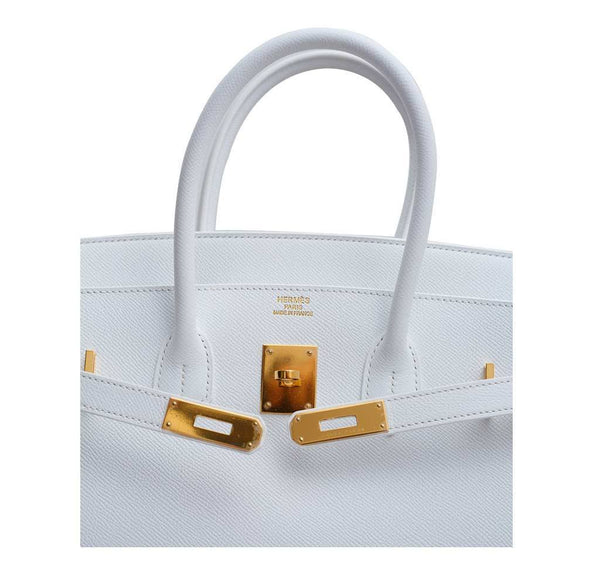 Hermes Birkin 35 Blanc New Detail