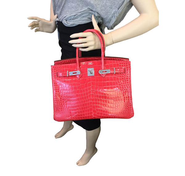 Hermes Birkin 35 Bougainvillea Used Mannequin