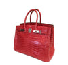 Hermes Birkin 35 Bougainvillea Used Side Open